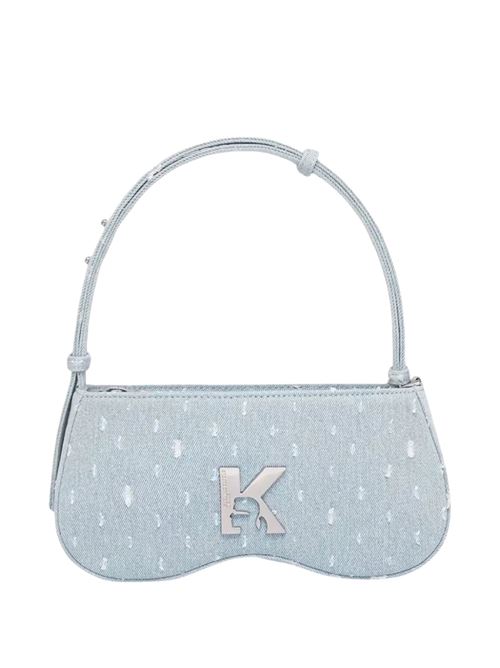Borsetta a spalla in denim chiaro Karl Lagerfeld jeans | A2W301041PE